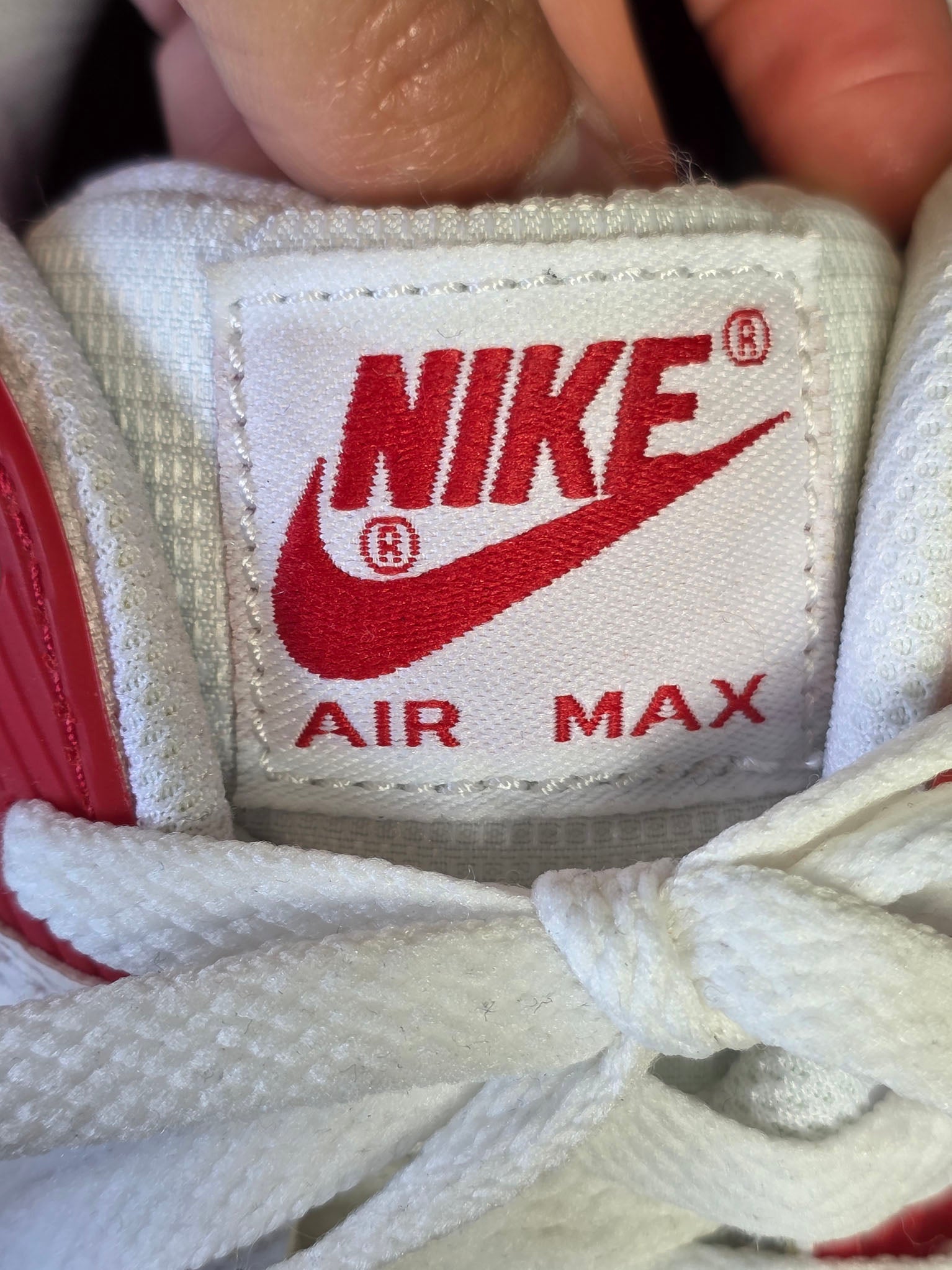 Nike Air Max 90 White University Red maat 45