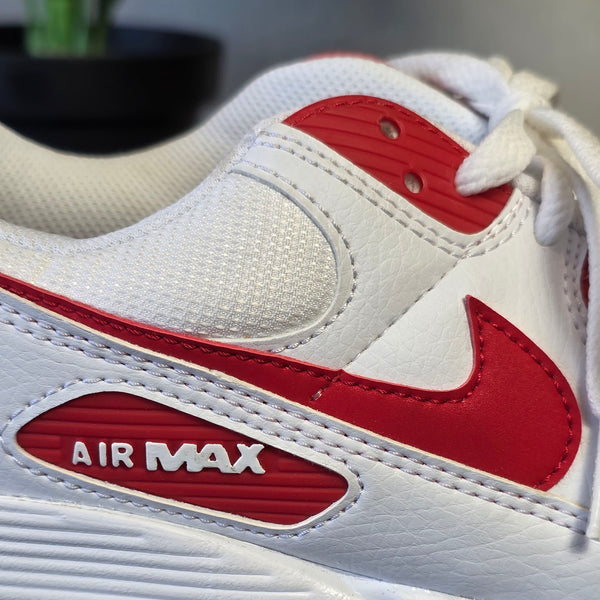 Nike Air Max 90 White University Red maat 45