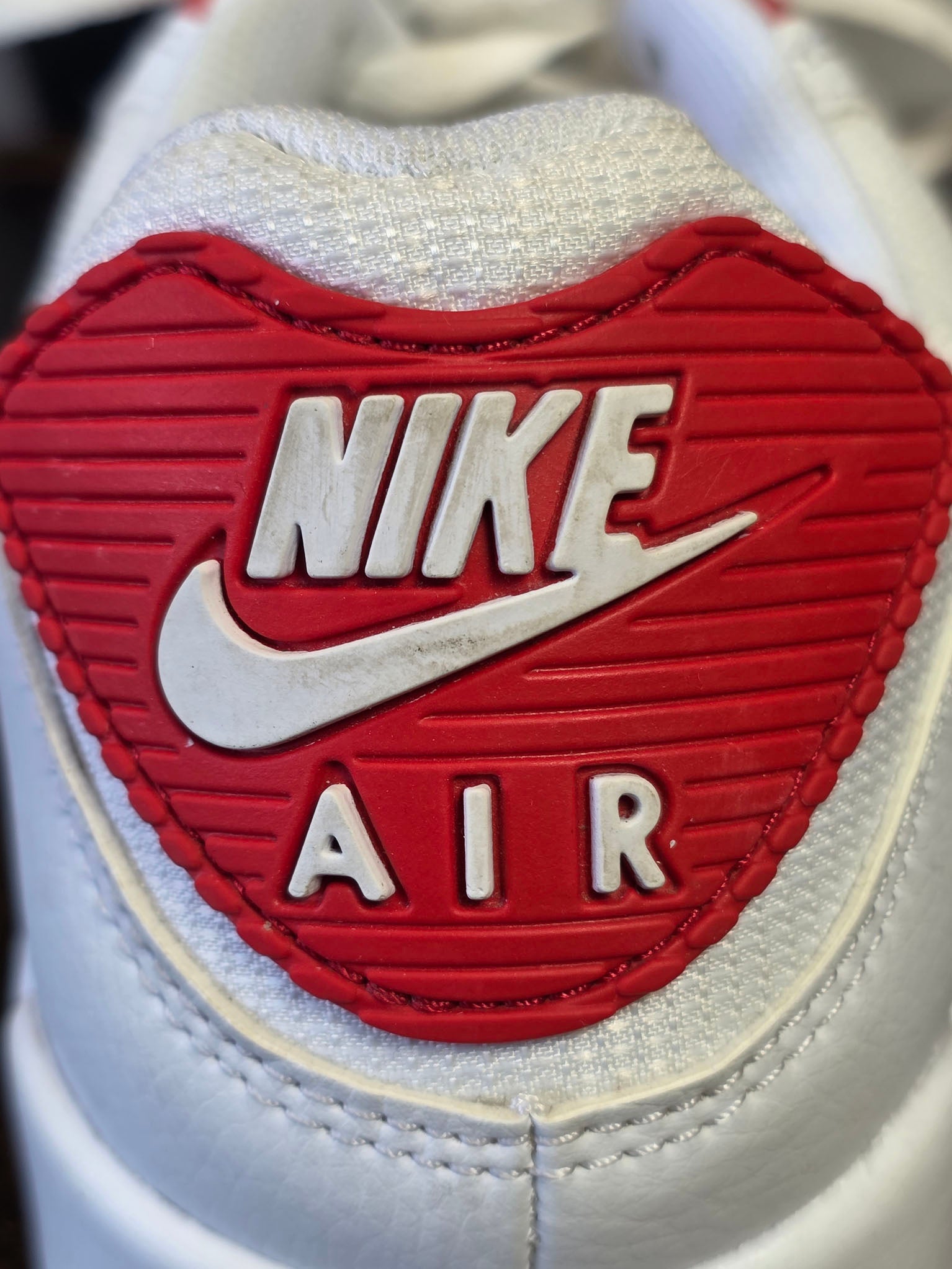 Nike Air Max 90 White University Red maat 45