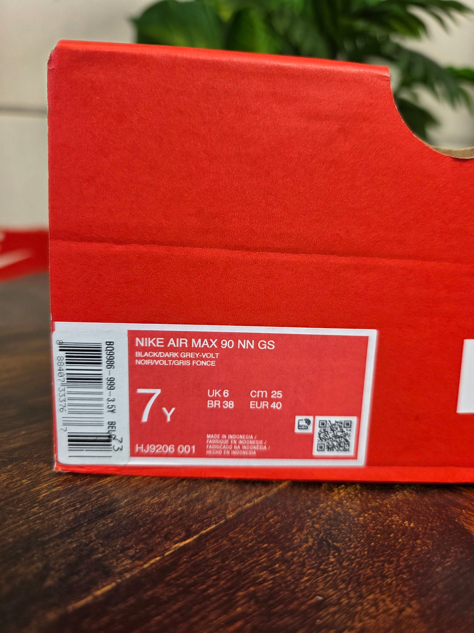 Nike Air Max 90 Next Nature GS "Dark Grey Volt" maat 40
