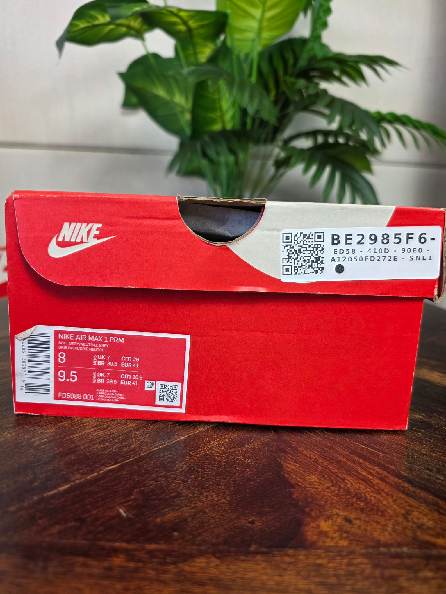 Nike Air Max 1 PRM Crepe "Soft Grey" maat 41