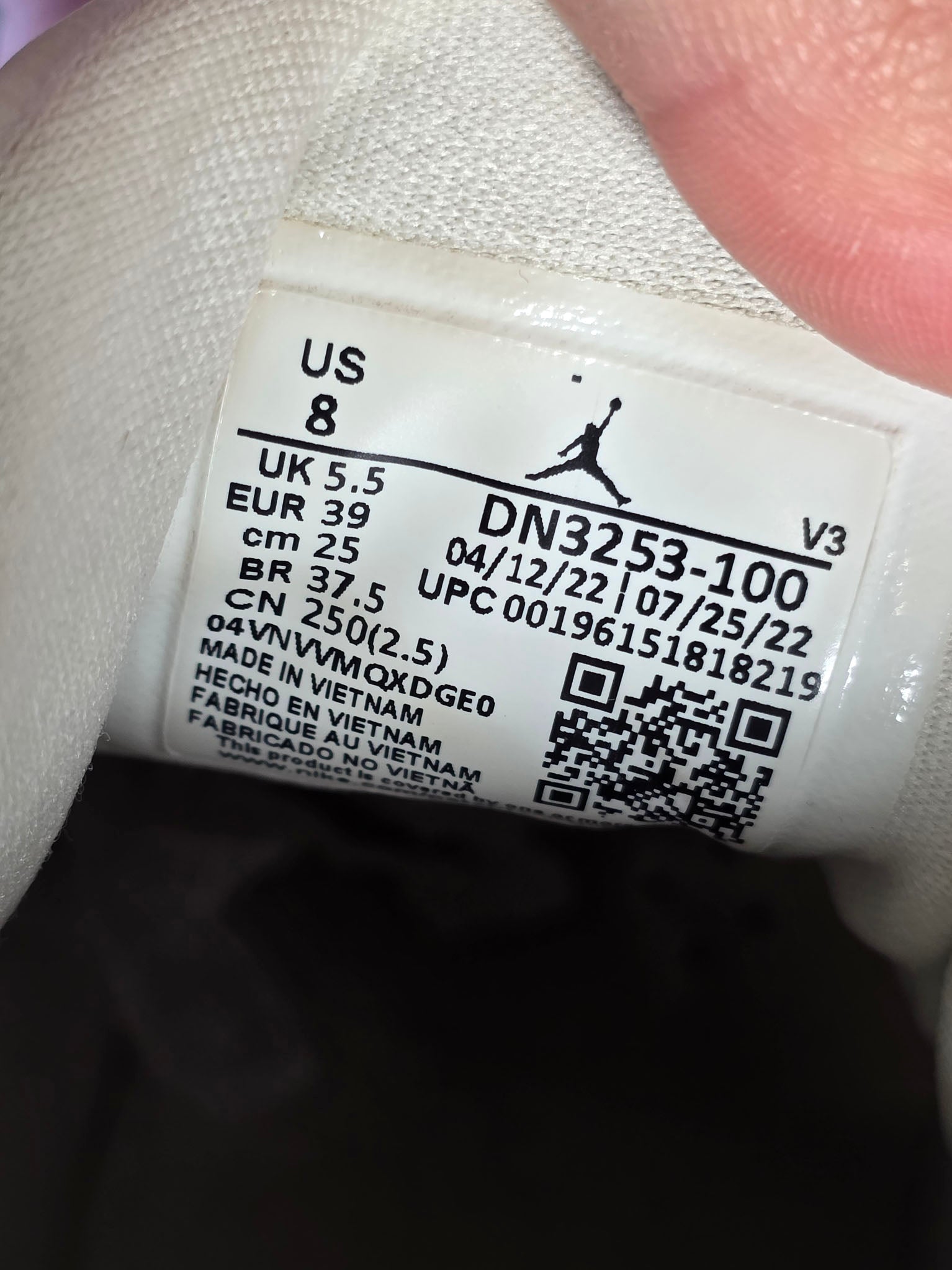 Nike Air Jordan 1 High Elevate Summit White Dark Ash maat 39