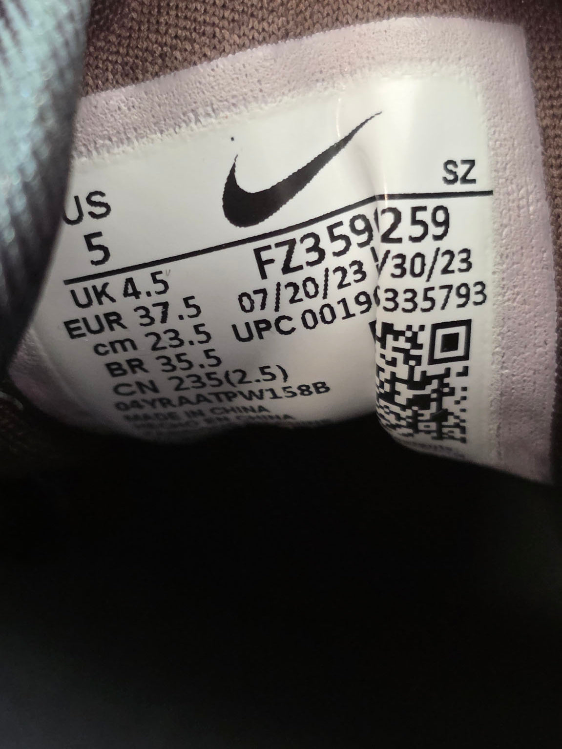 Nike Air Max 1 "Beef & Broccoli" maat 37,5