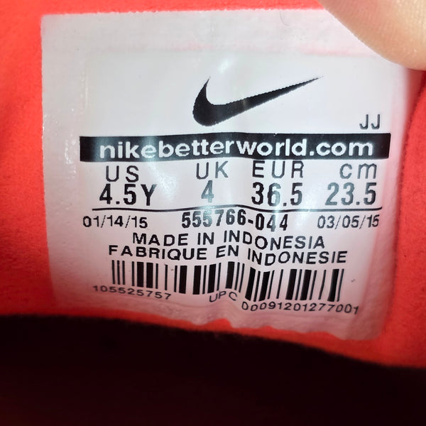 Nike Air Max 1 GS Dark Grey Hot Lava maat 36,5