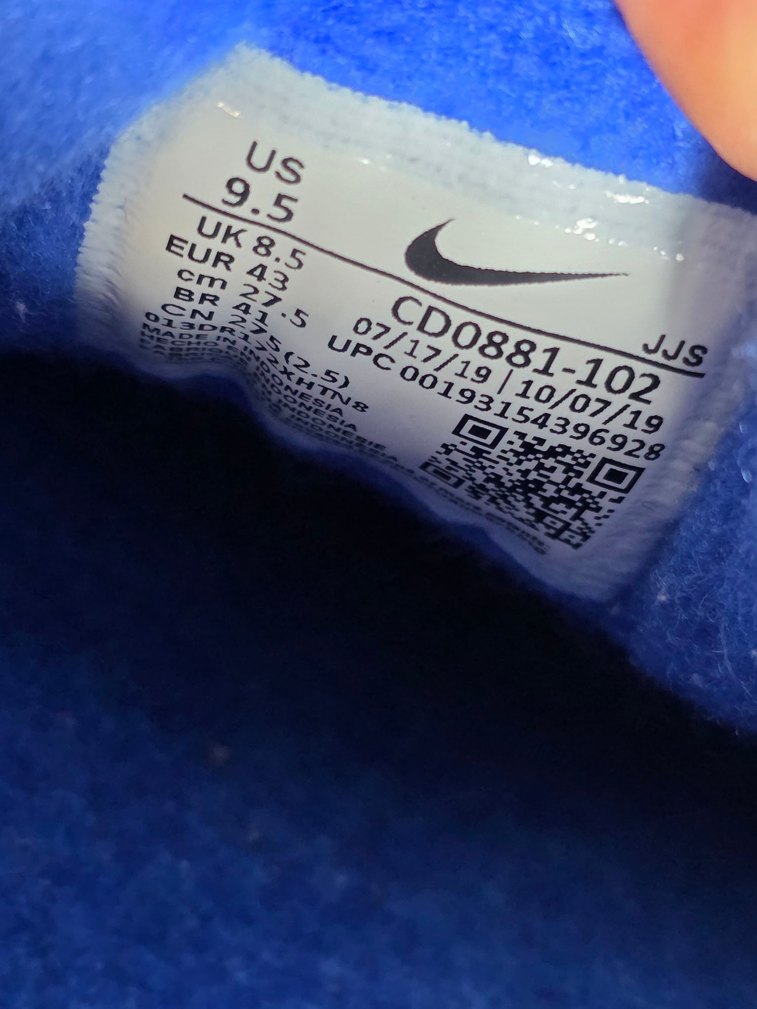 Nike Air Max 90 OG Hyper Royal Blue maat 43