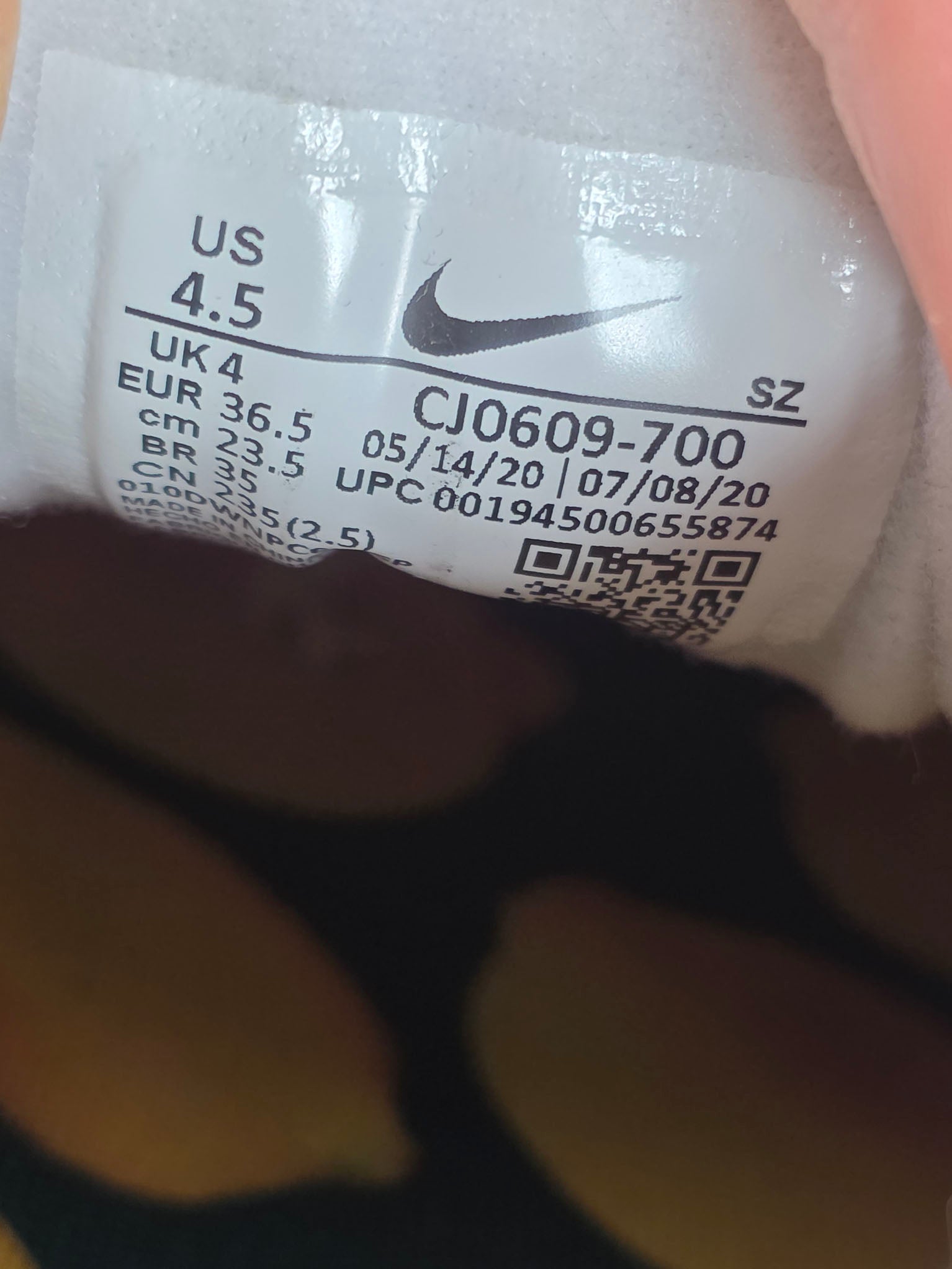 Nike Air Max 1 PRM Lemonade maat 36,5