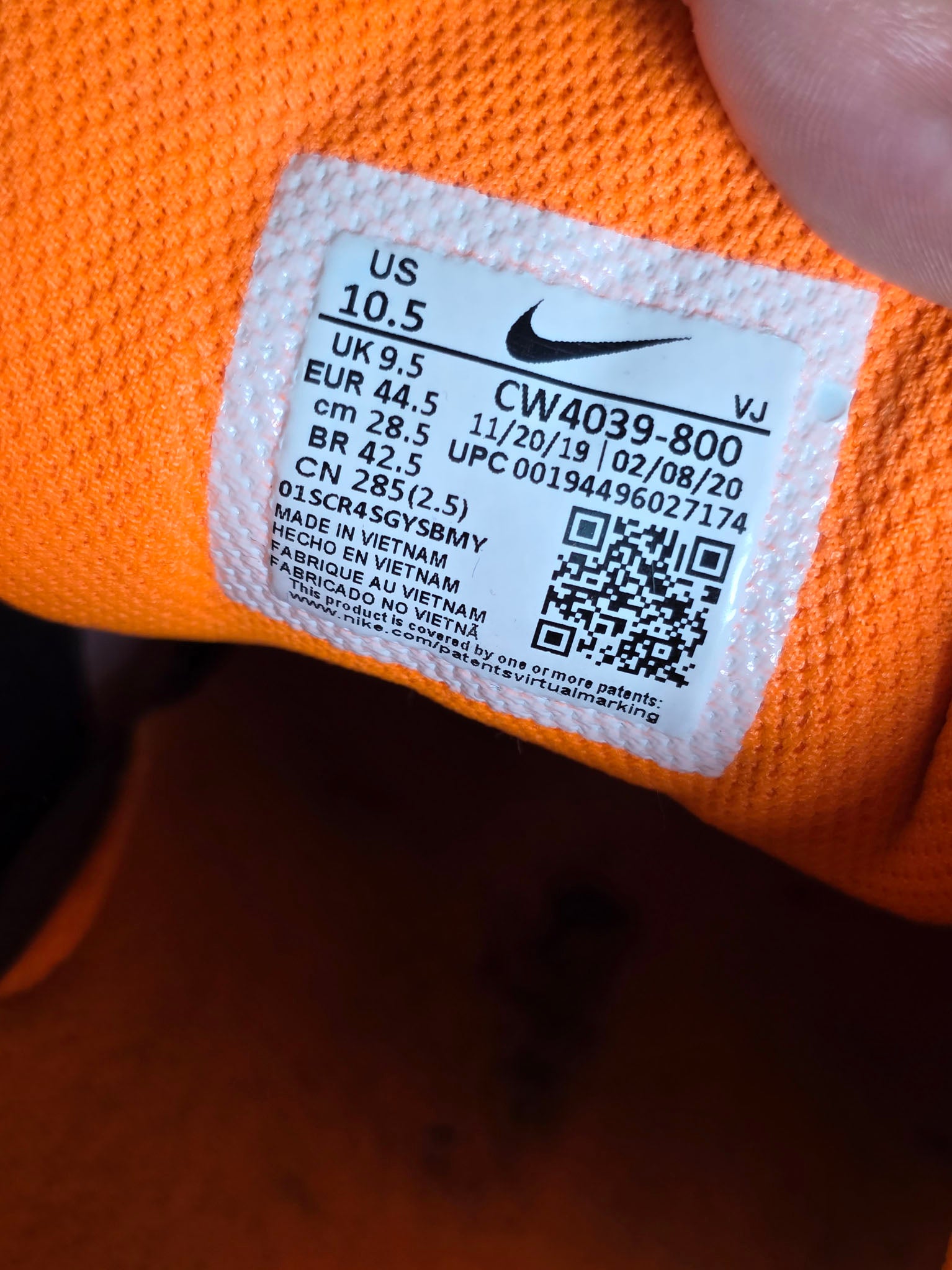 Nike Air Max 90 Camo Orange maat 44,5