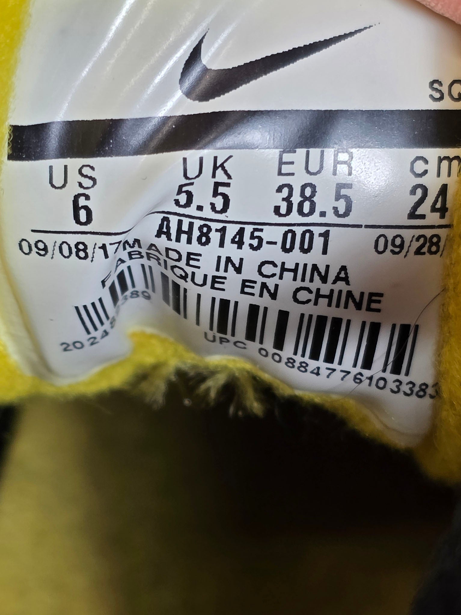 Nike Air Max 1 Dark Stucco maat 38,5