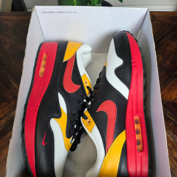 Nike Air Max 1 Black Red Yellow maat 48,5