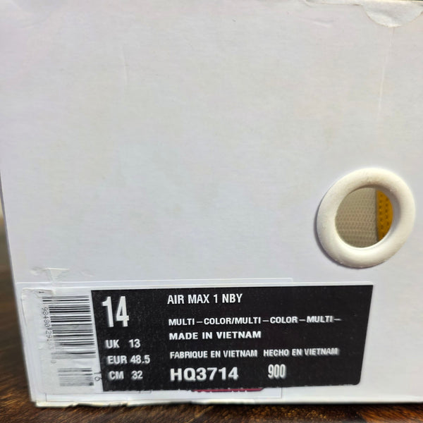 Nike Air Max 1 Black Red Yellow maat 48,5