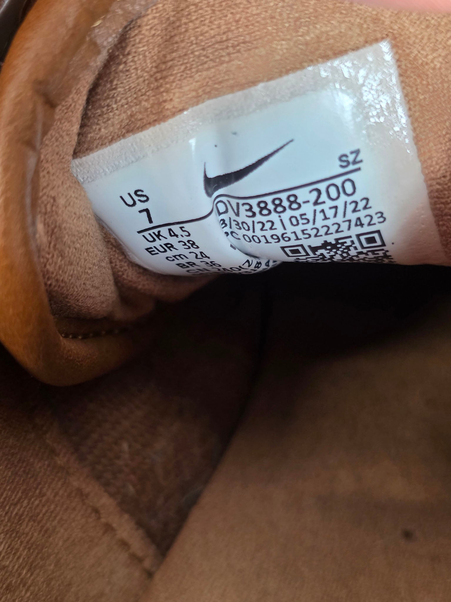 Nike Air Max 1 Ale Brown maat 38