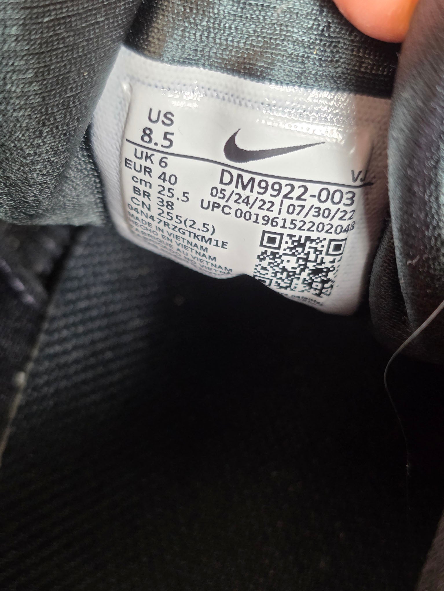 Nike Air Max 90 Futura Black White maat 40