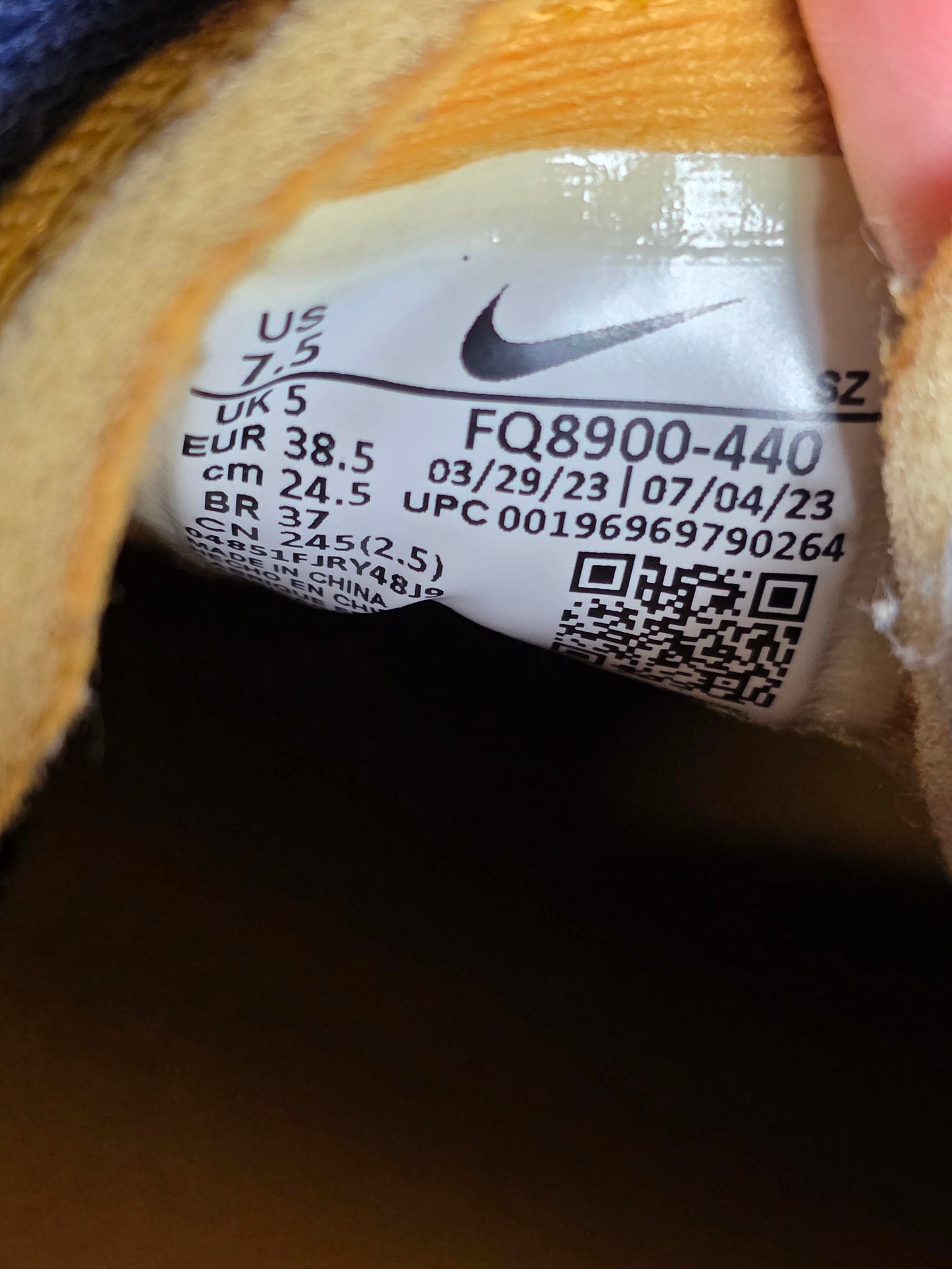 Nike Air Max 1 '87 Denim Aura maat 38,5