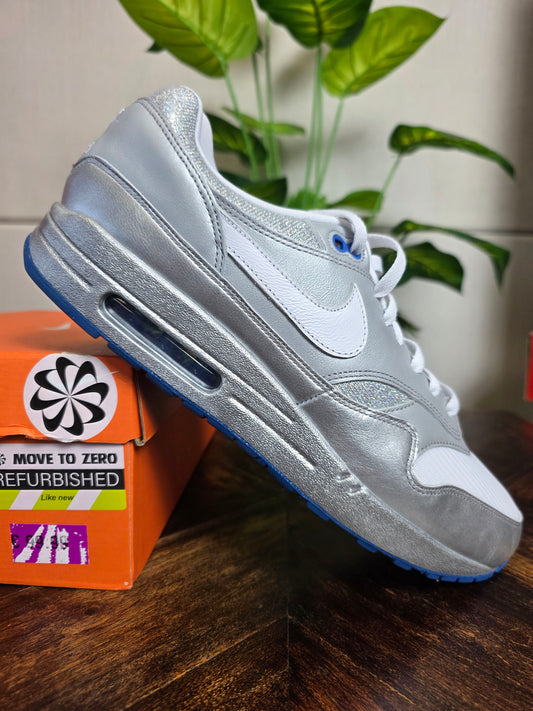 Nike Air Max 1 Silver Blue maat 47,5