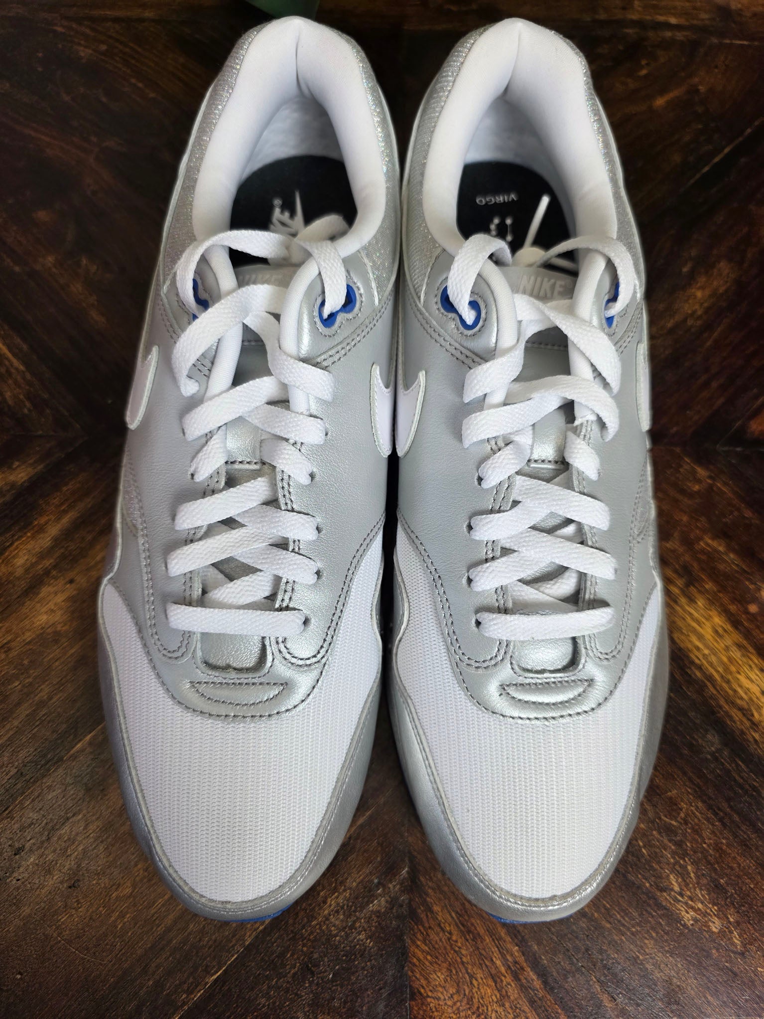 Nike Air Max 1 Silver Blue maat 47,5