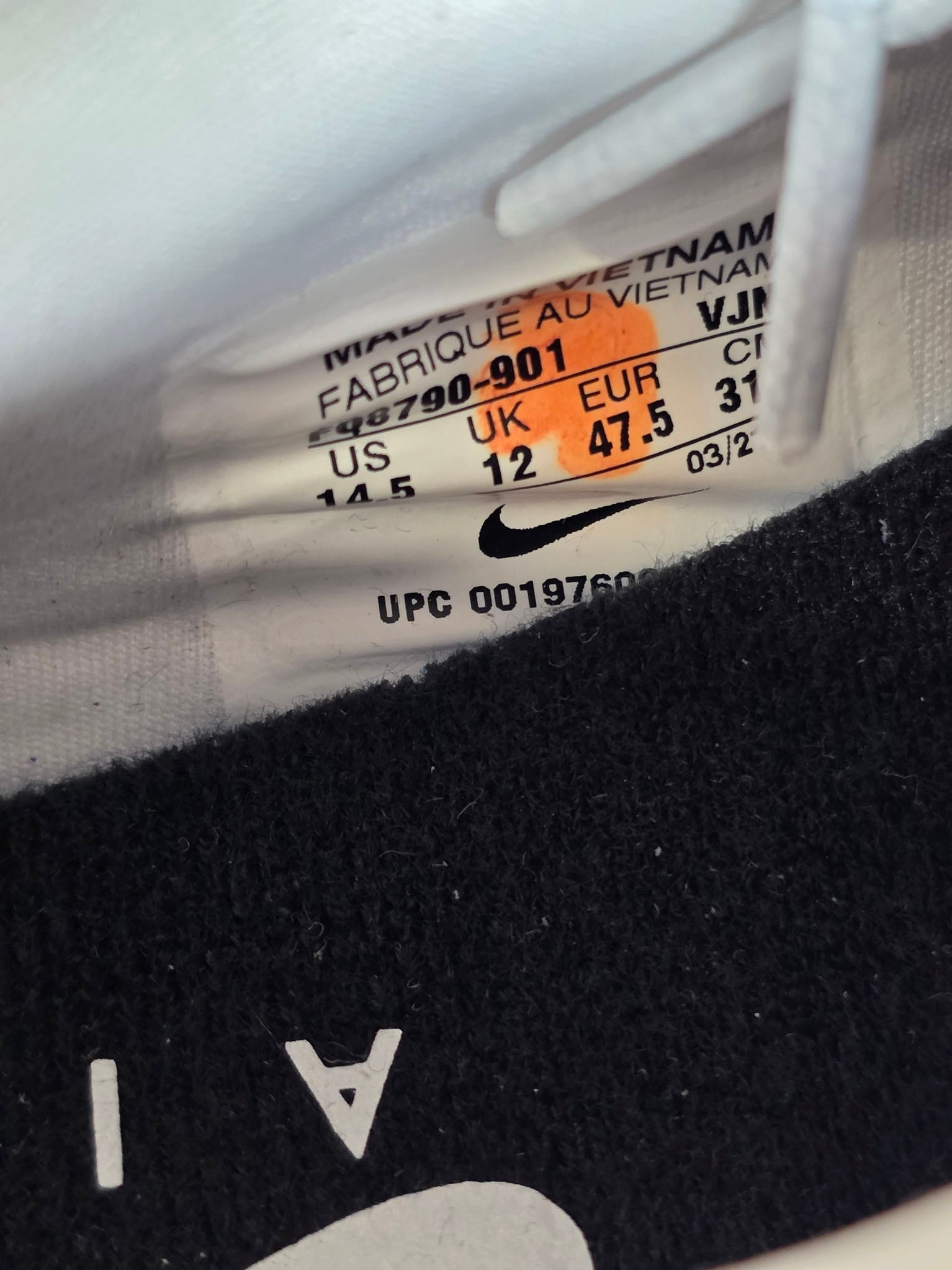 Nike Air Max 1 Silver Blue maat 47,5