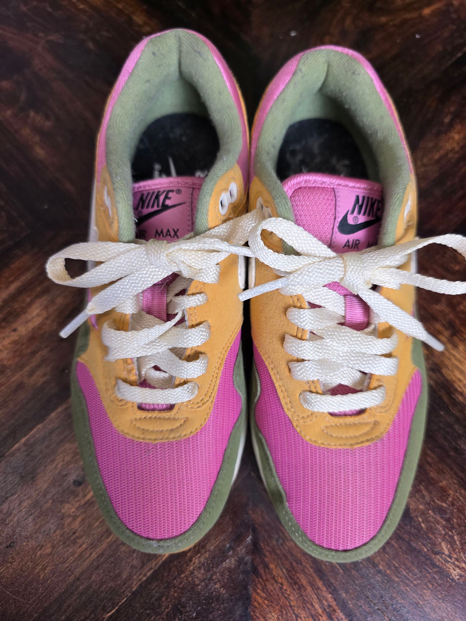 Nike Air Max 1 Green Yellow Pink maat 37,5