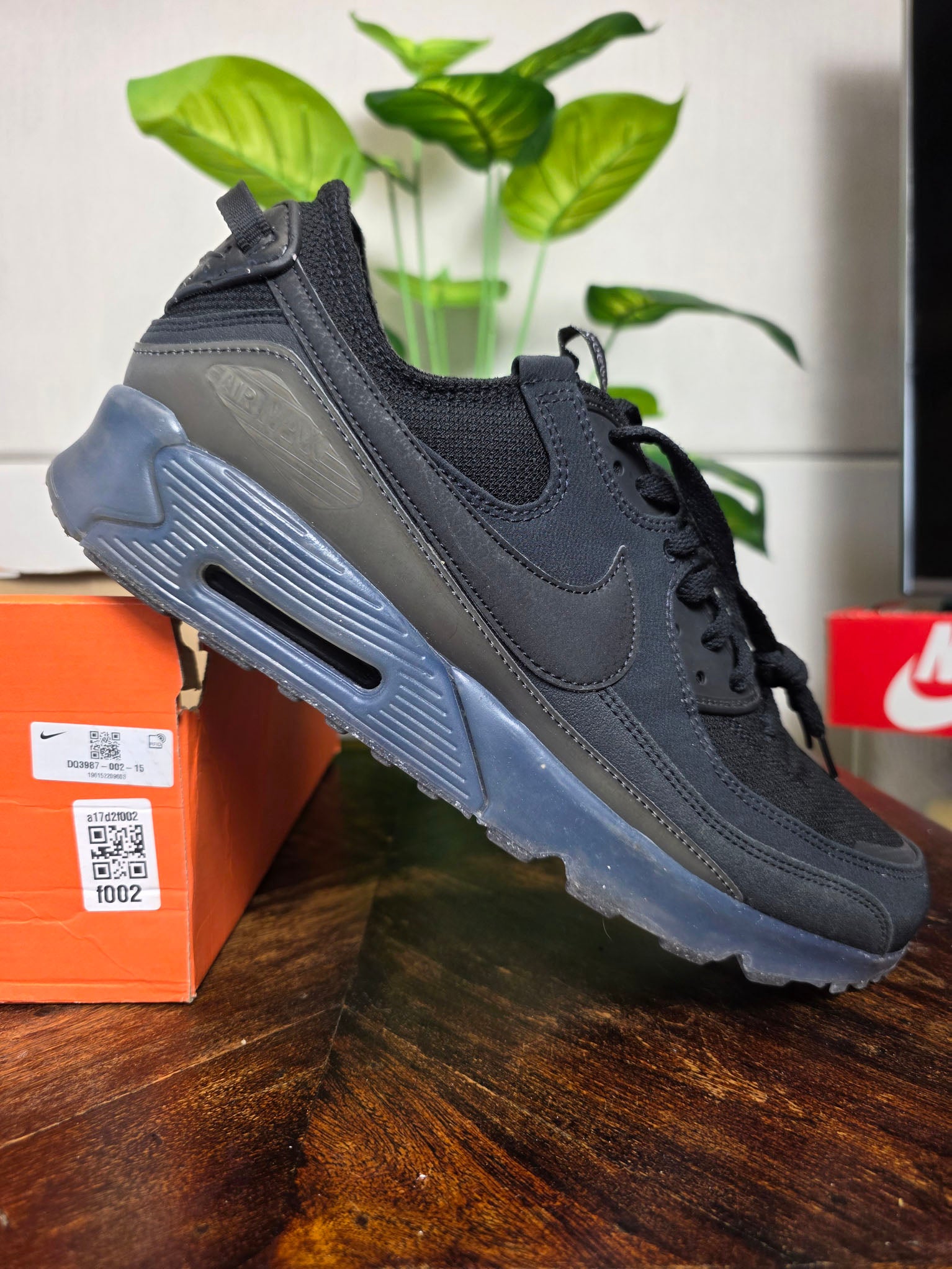Nike Air Max 90 Terrascape Triple Black maat 49,5