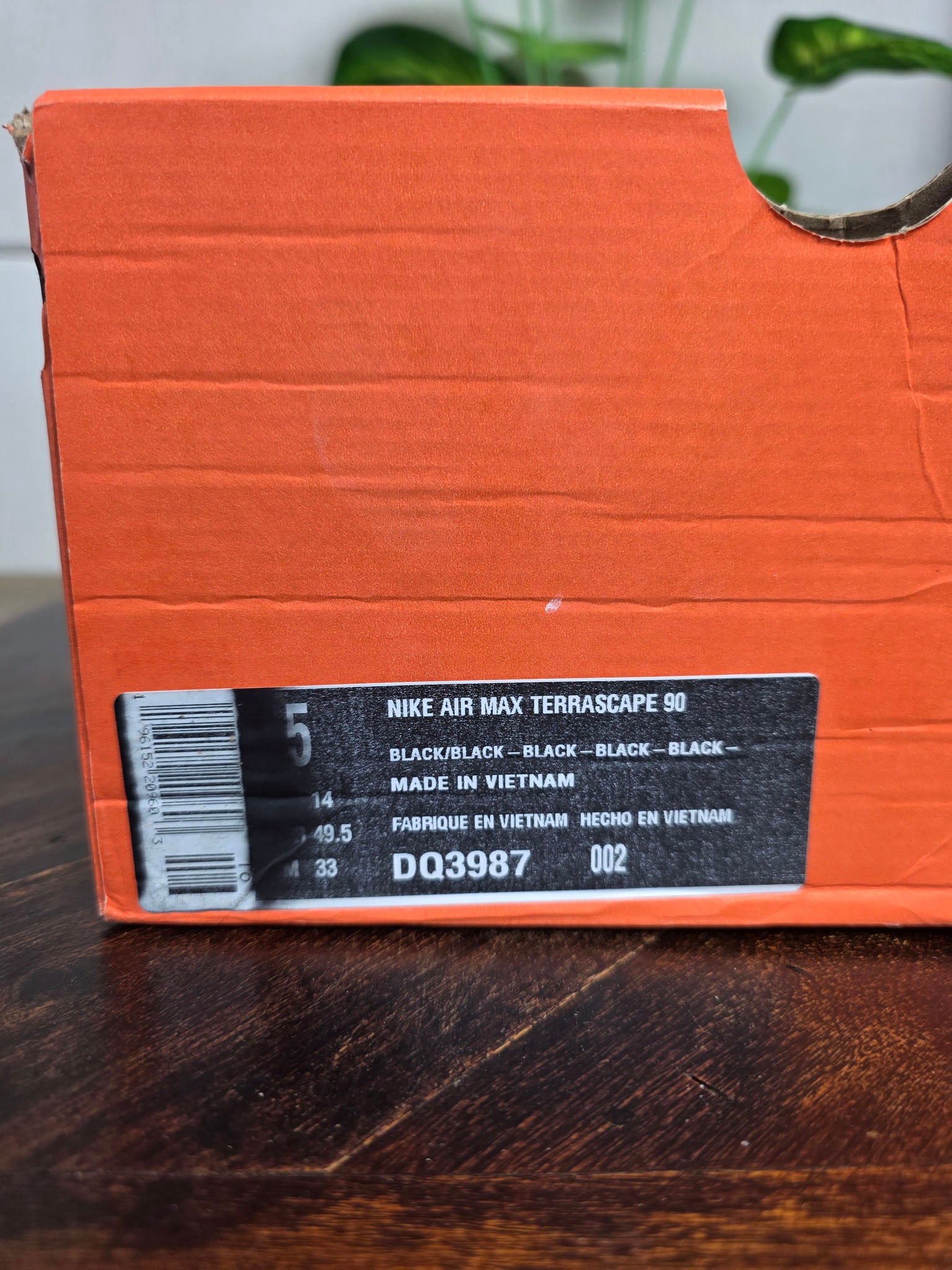 Nike Air Max 90 Terrascape Triple Black maat 49,5