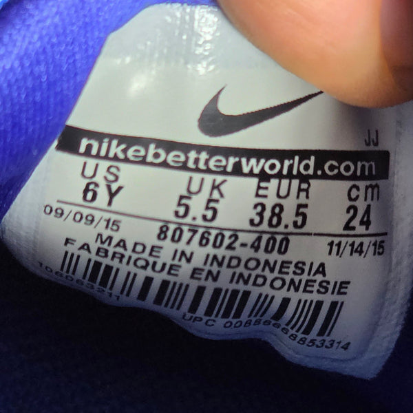 Nike Air Max 1 GS Hyper Cobalt Blue maat 38,5