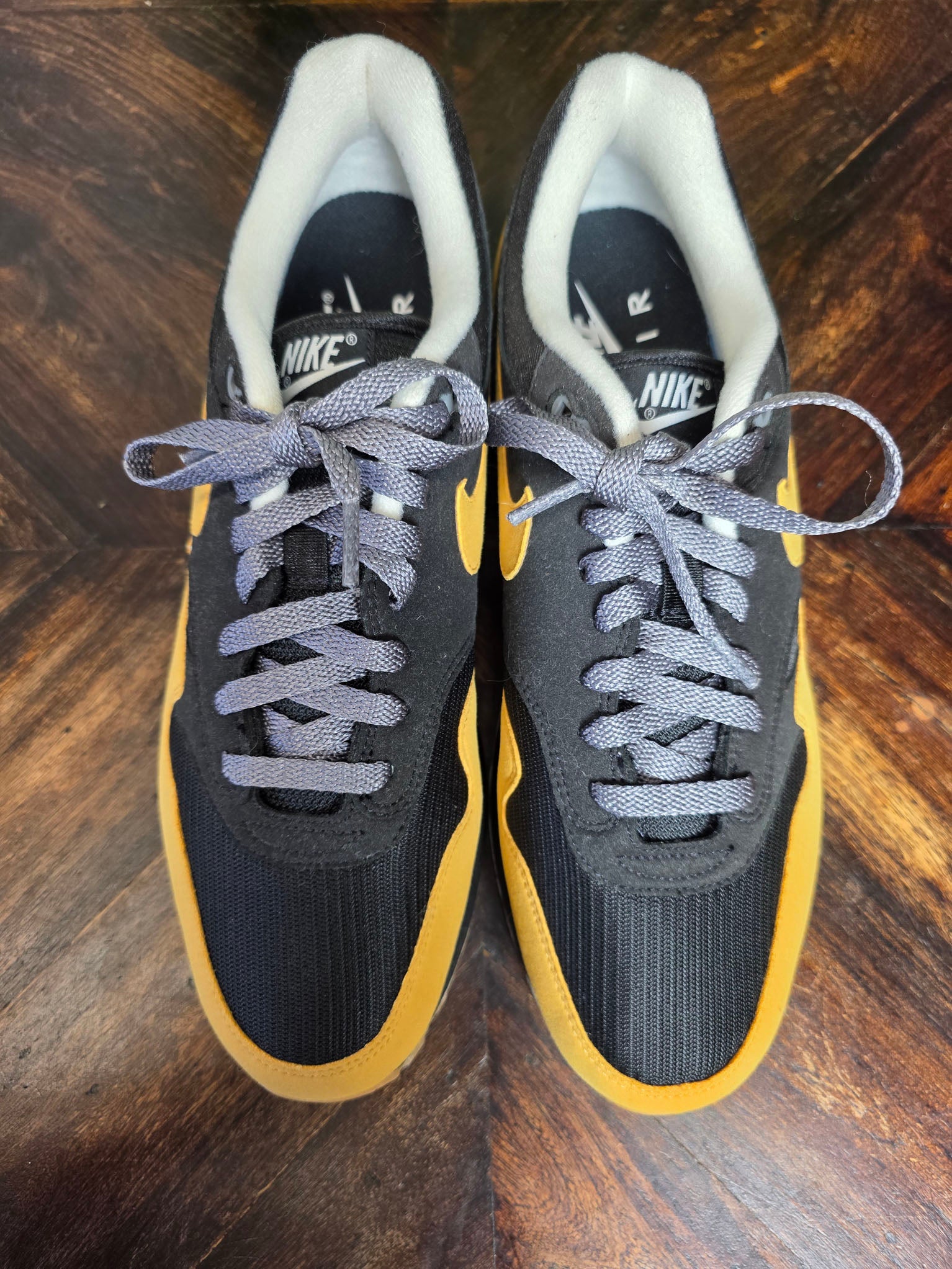 Nike Air Max 1 Black Yellow maat 45