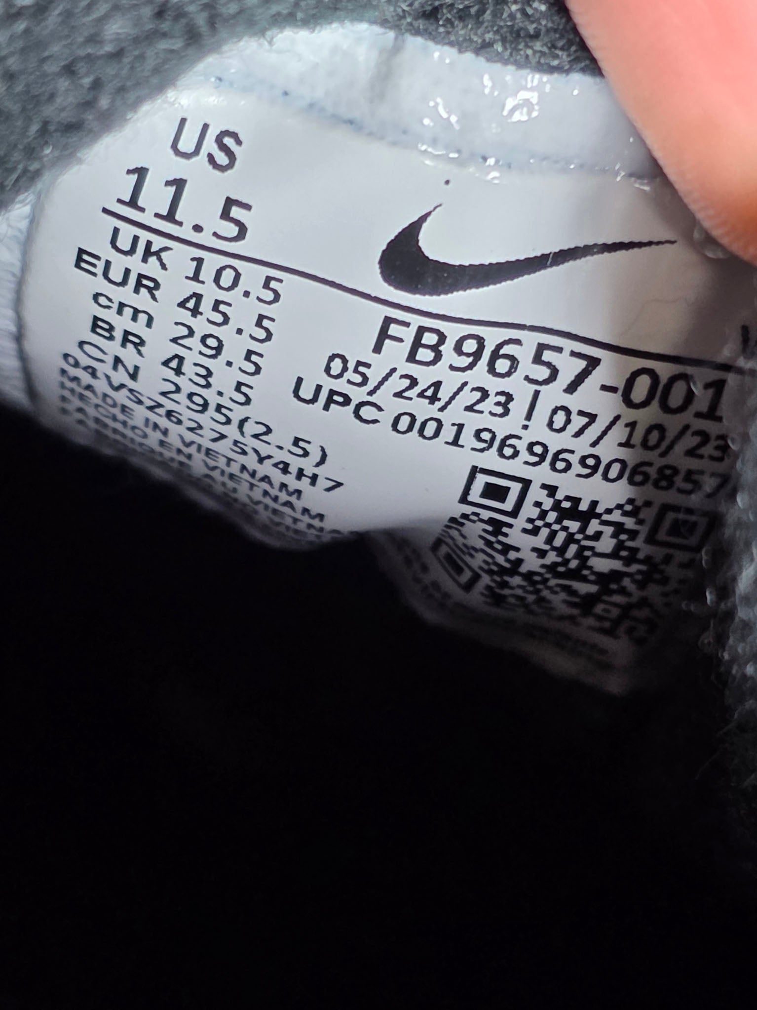 Nike Air Max 90 Black Bronzine maat 45,5