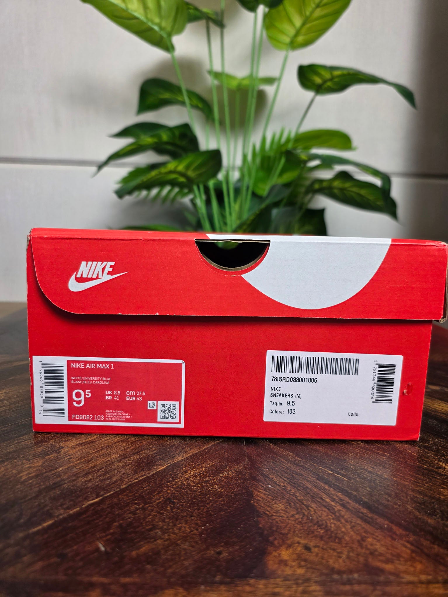 Nike Air Max 1 University Blue maat 43