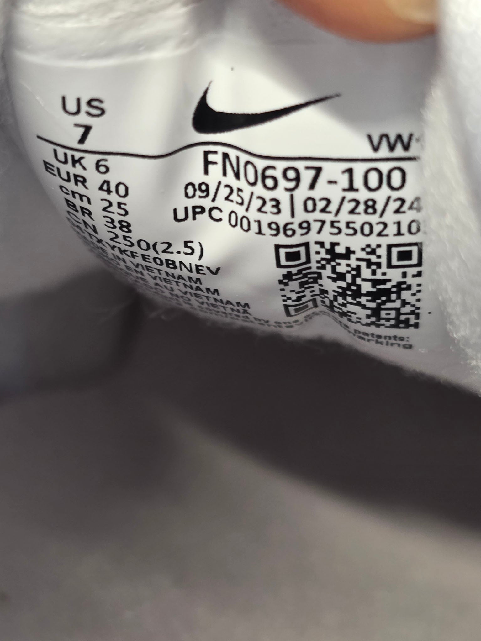Nike Air Max 1 OG Golf White Black Gum maat 40