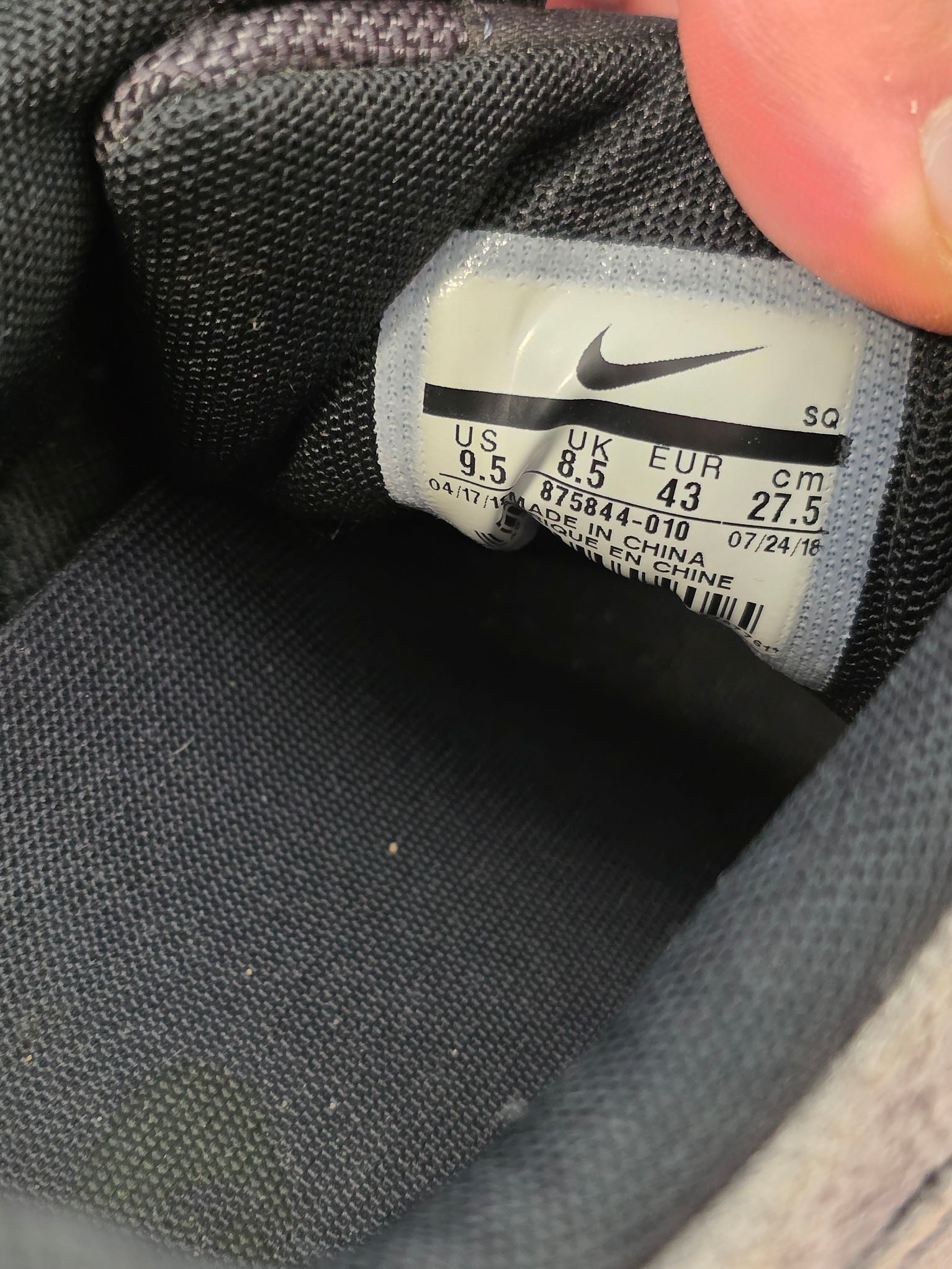 Nike Air Max 1 Premium Anthracite maat 43