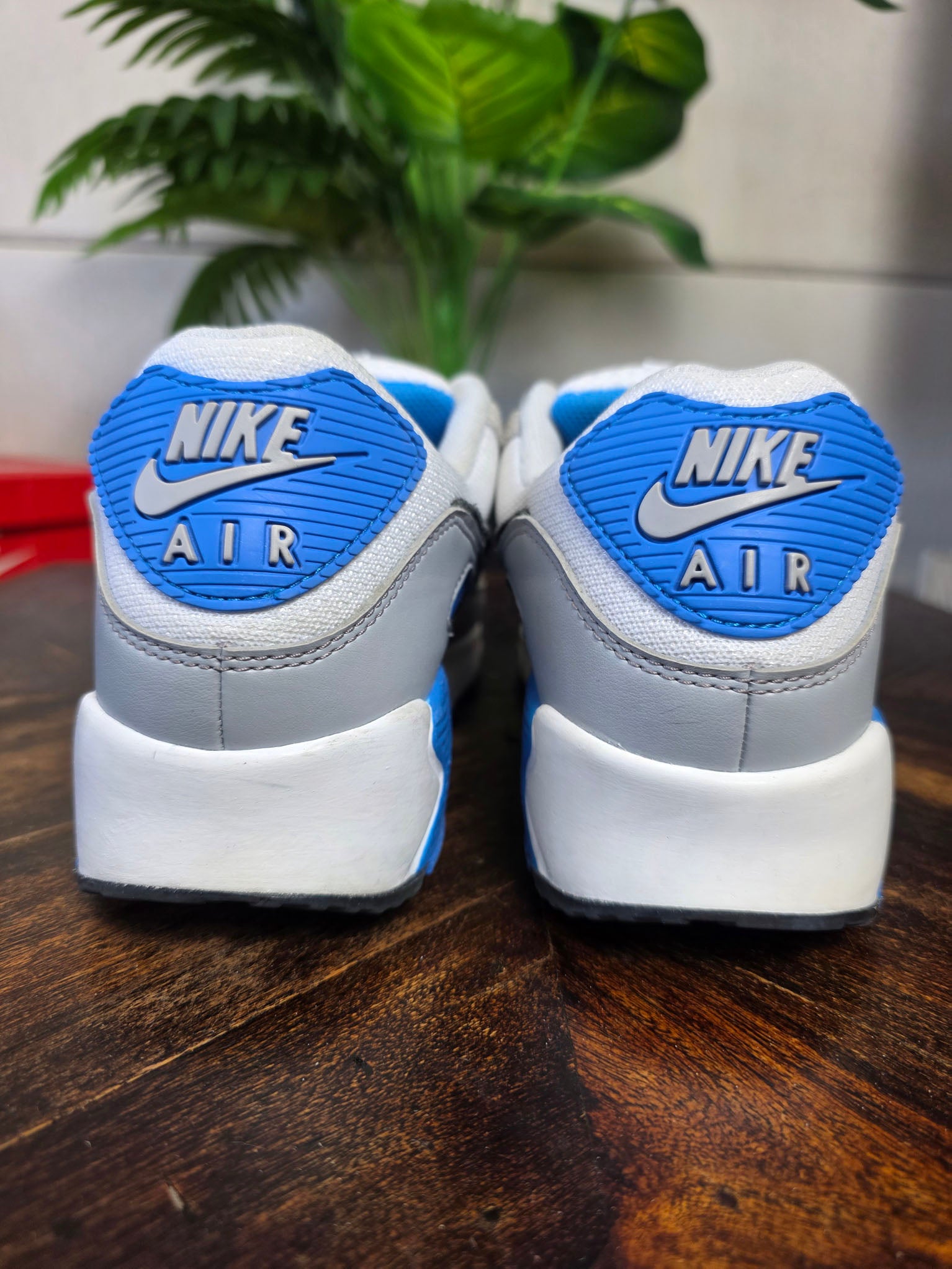 Nike Air Max 90 Pure Platinum Photo Blue maat 45
