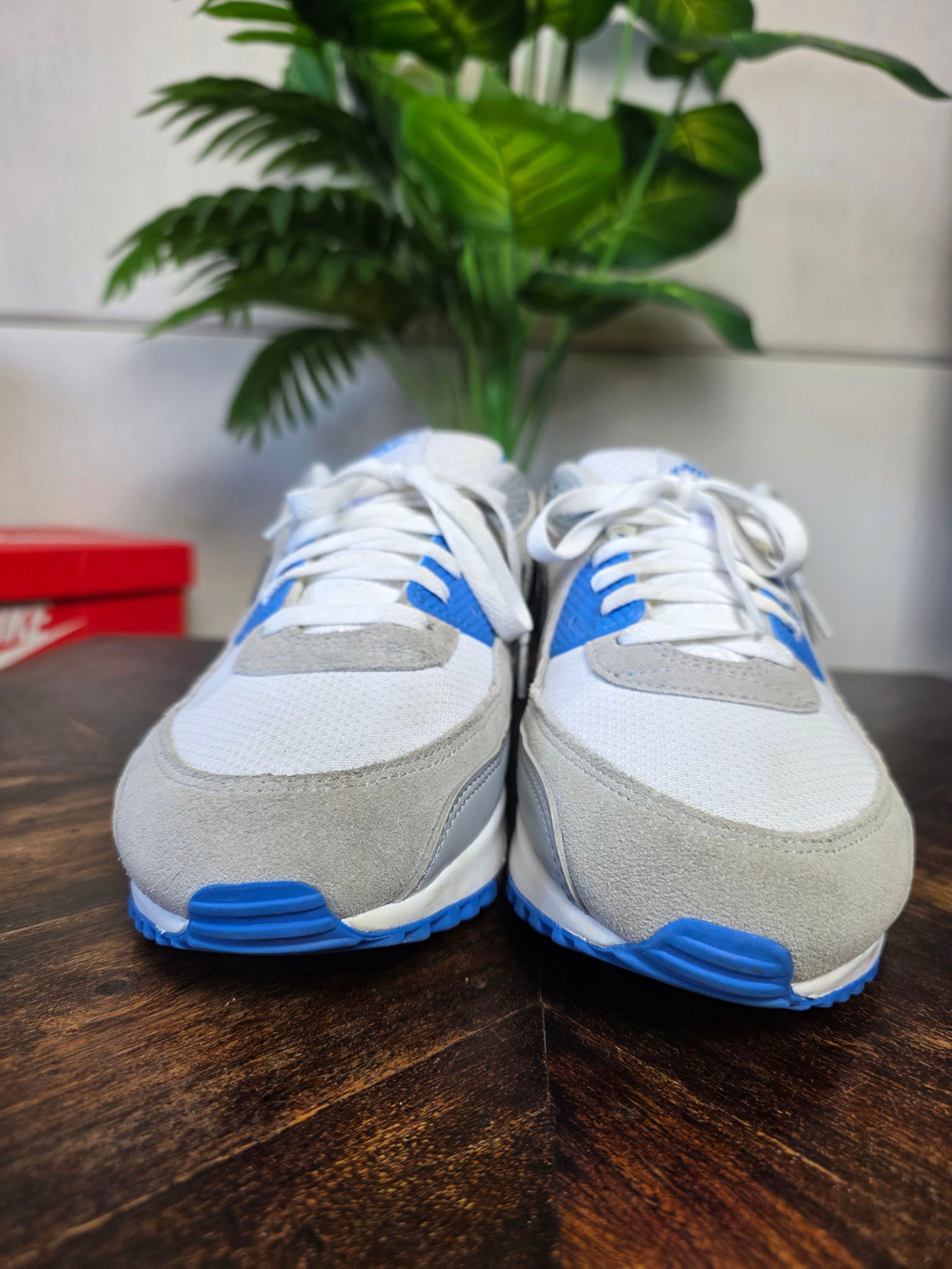 Nike Air Max 90 Pure Platinum Photo Blue maat 45