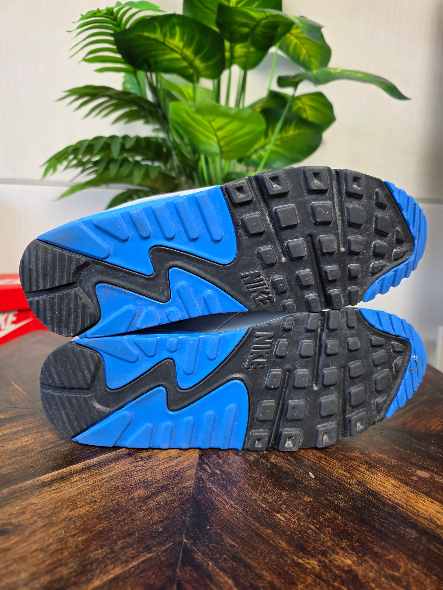 Nike Air Max 90 Pure Platinum Photo Blue maat 45