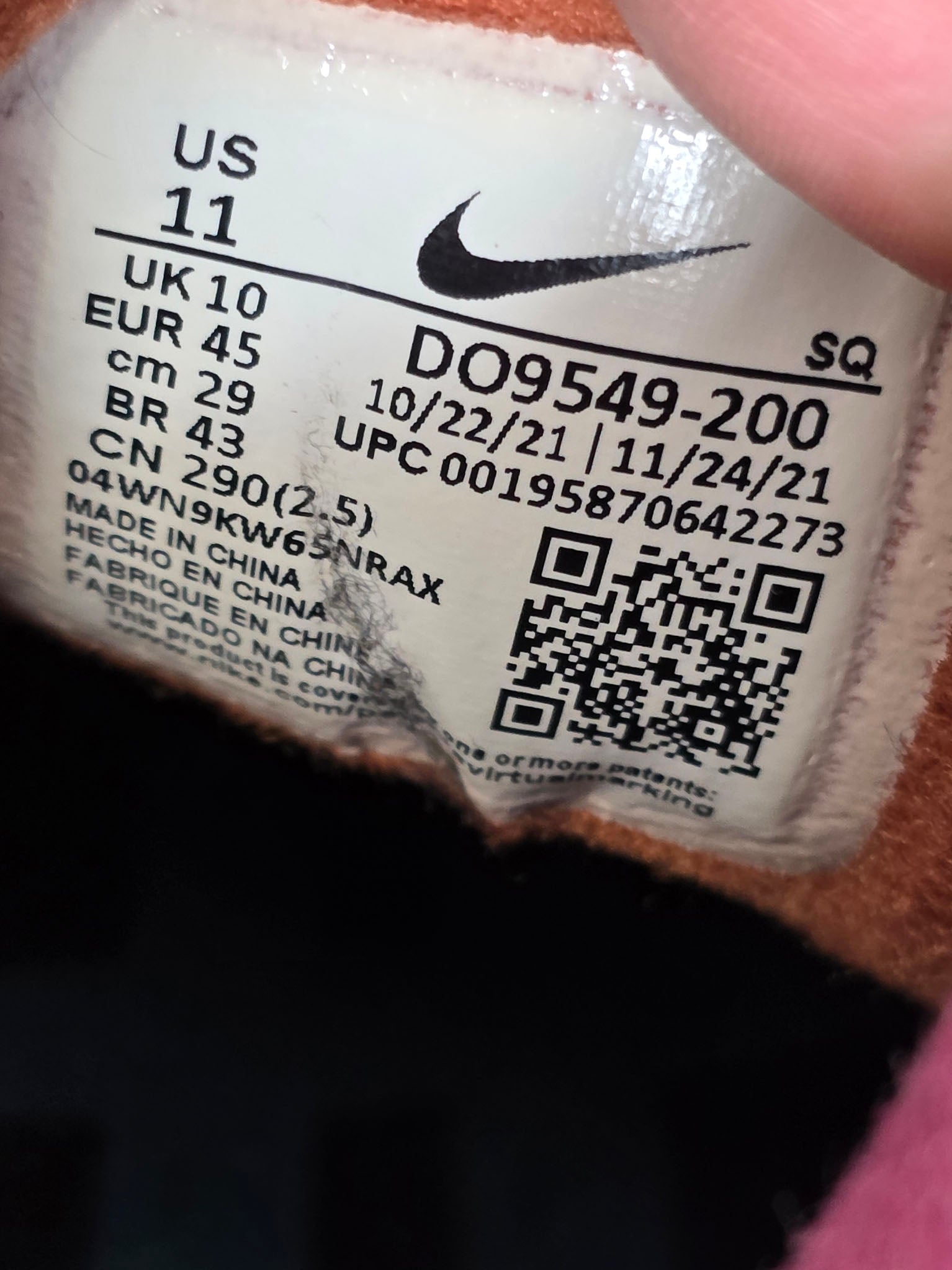 Nike Air Max 1 Patta The Next Wave Dark Russett maat 45