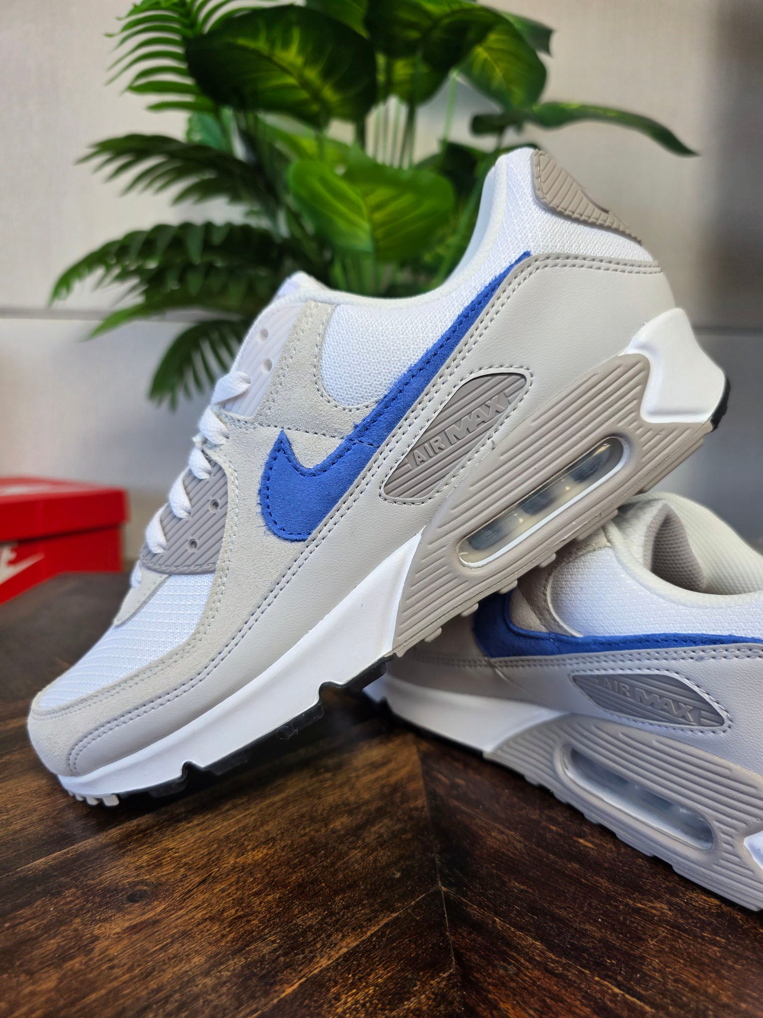 Nike Air Max 90 Grey Racer Blue maat 45