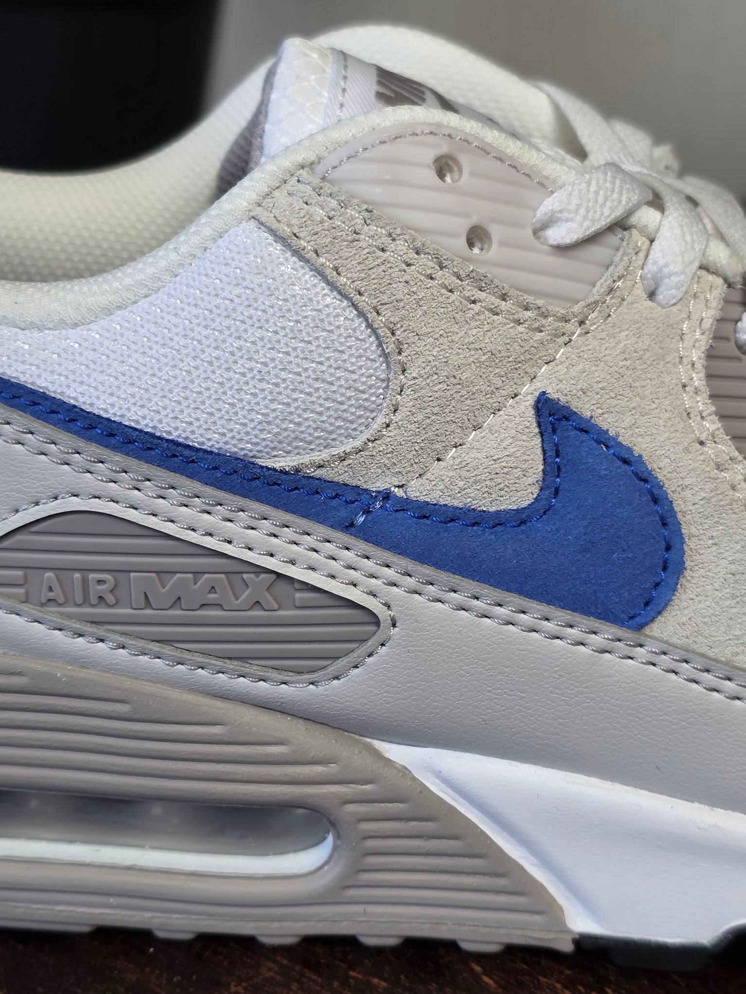 Nike Air Max 90 Grey Racer Blue maat 45