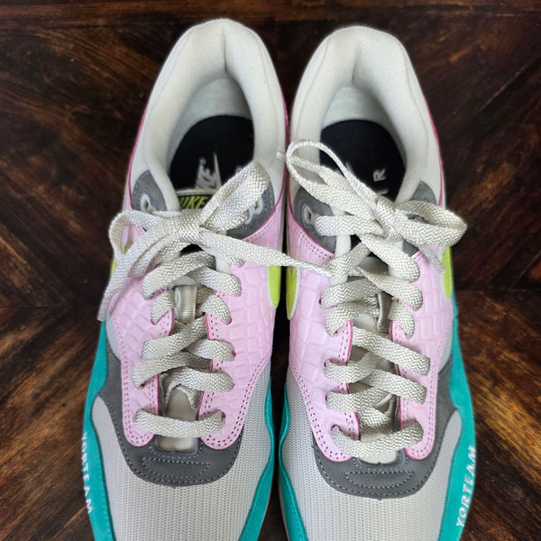 Nike Air Max 1 Blue Pink Yellow maat 46