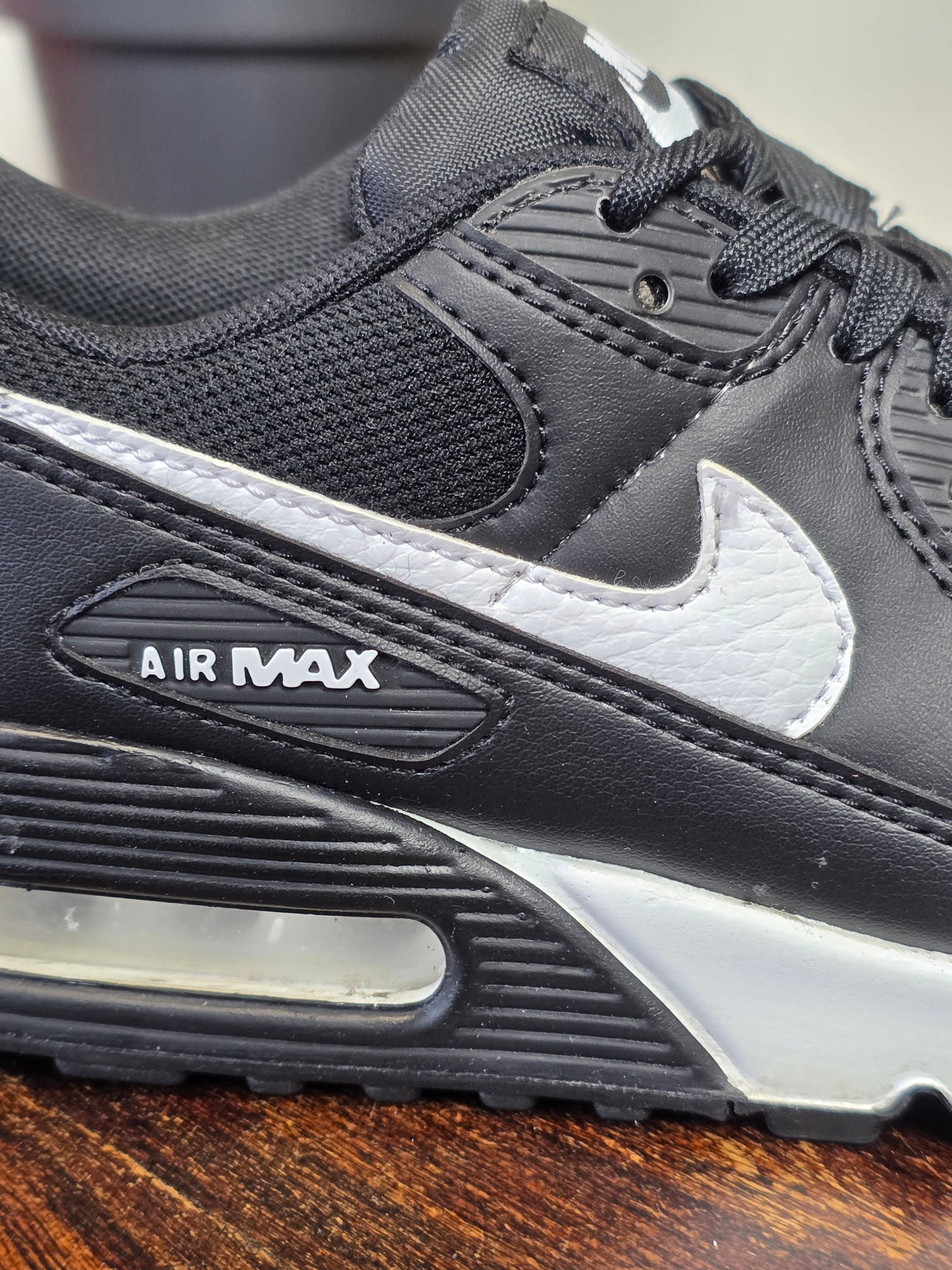 Nike Air Max 90 Black White maat 38,5