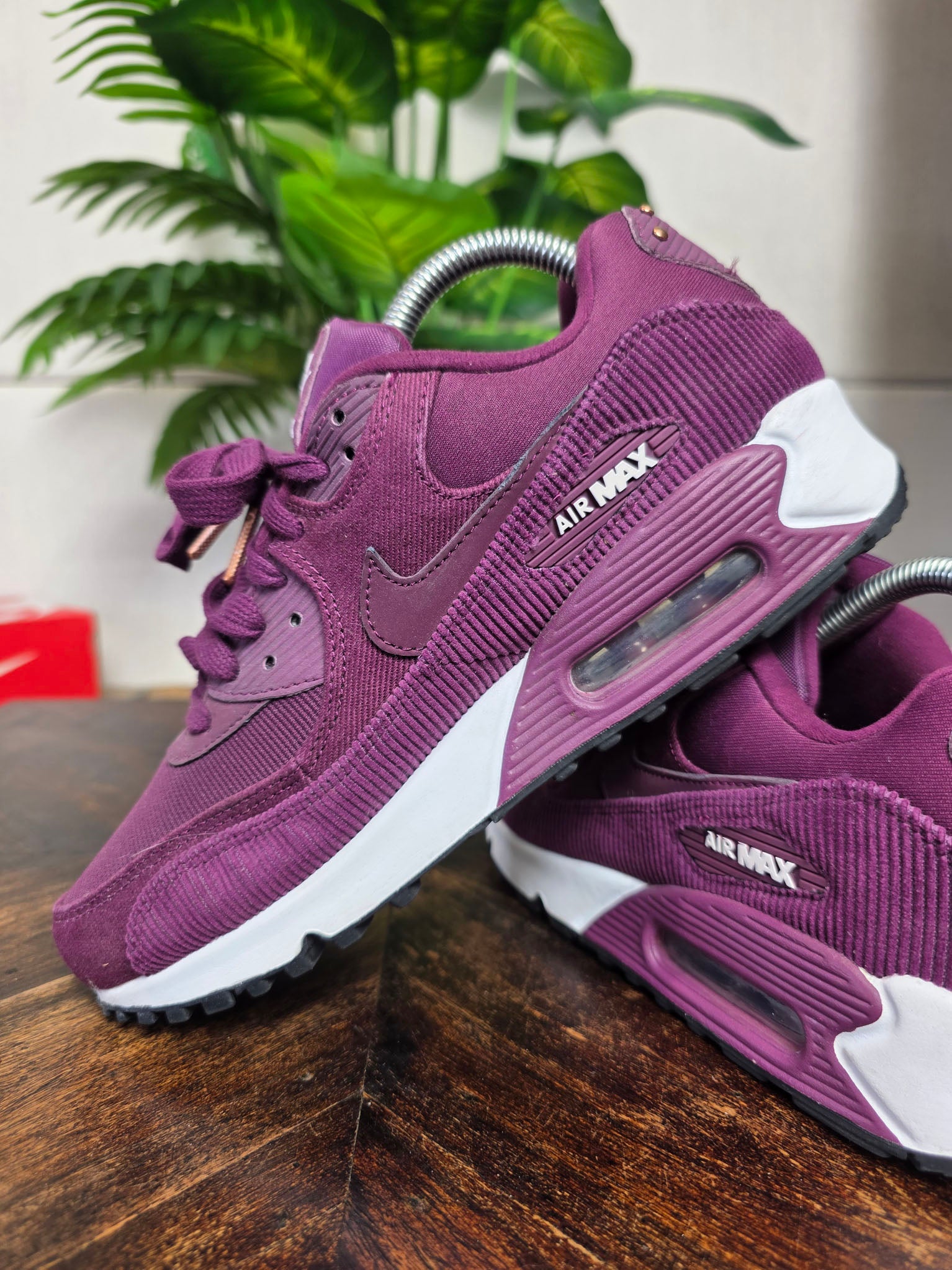 Nike Air Max 90 LEA Bordeaux maat 39