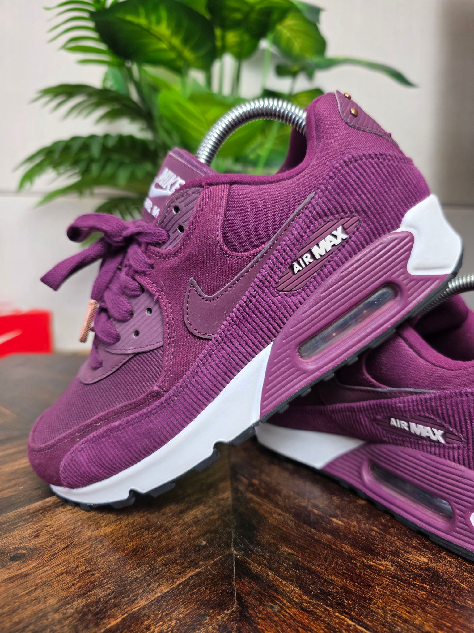 Nike Air Max 90 LEA Bordeaux maat 39