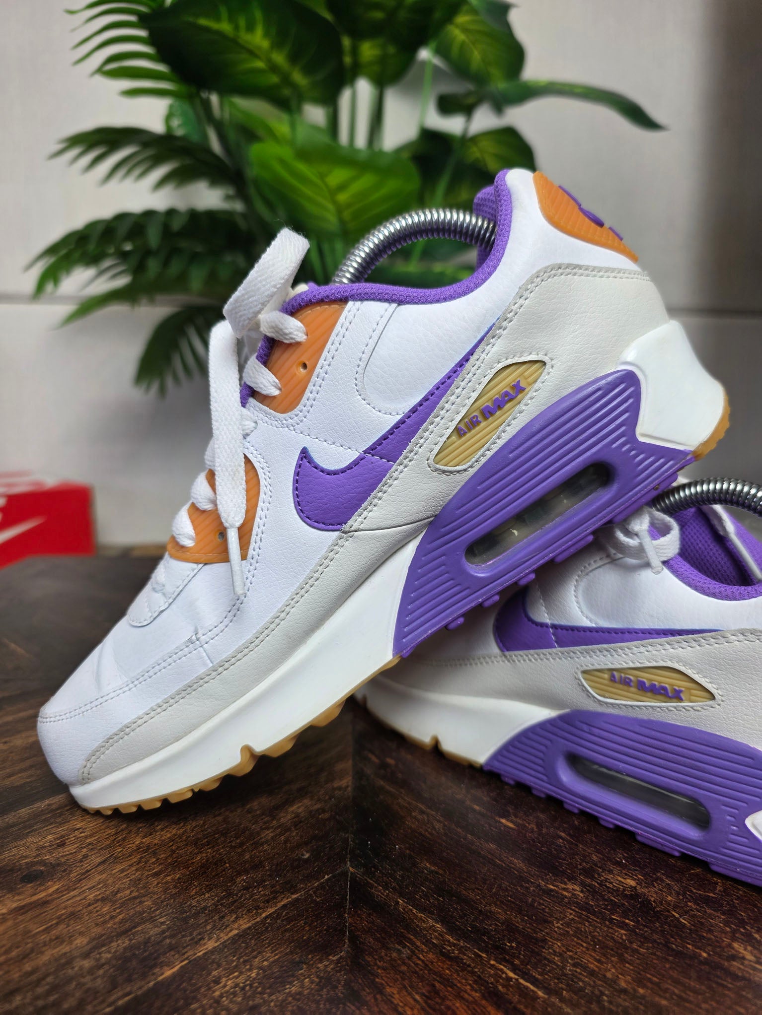 Nike Air Max 90 LTR White Action Grape maat 40