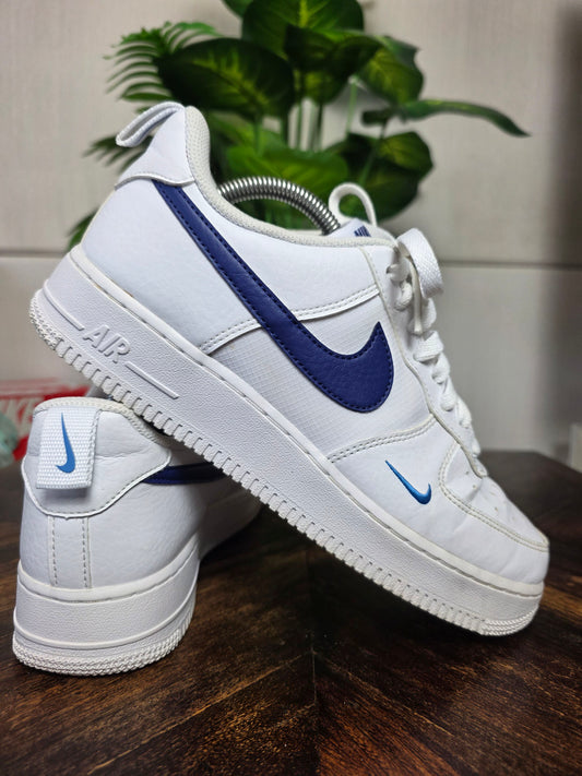 Nike Air Force 1 '07 White Blue maat 42