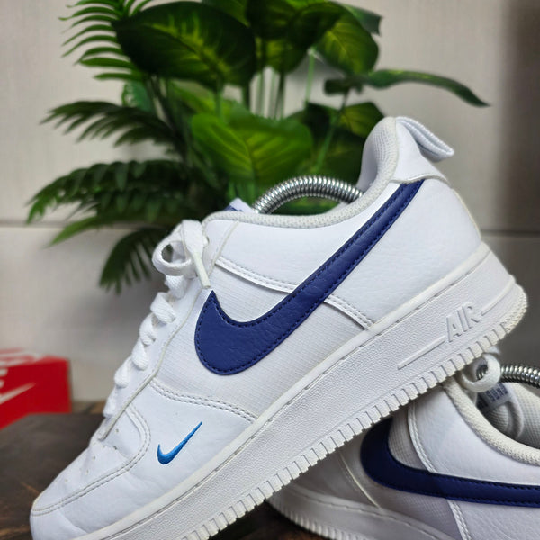 Nike Air Force 1 '07 White Blue maat 42