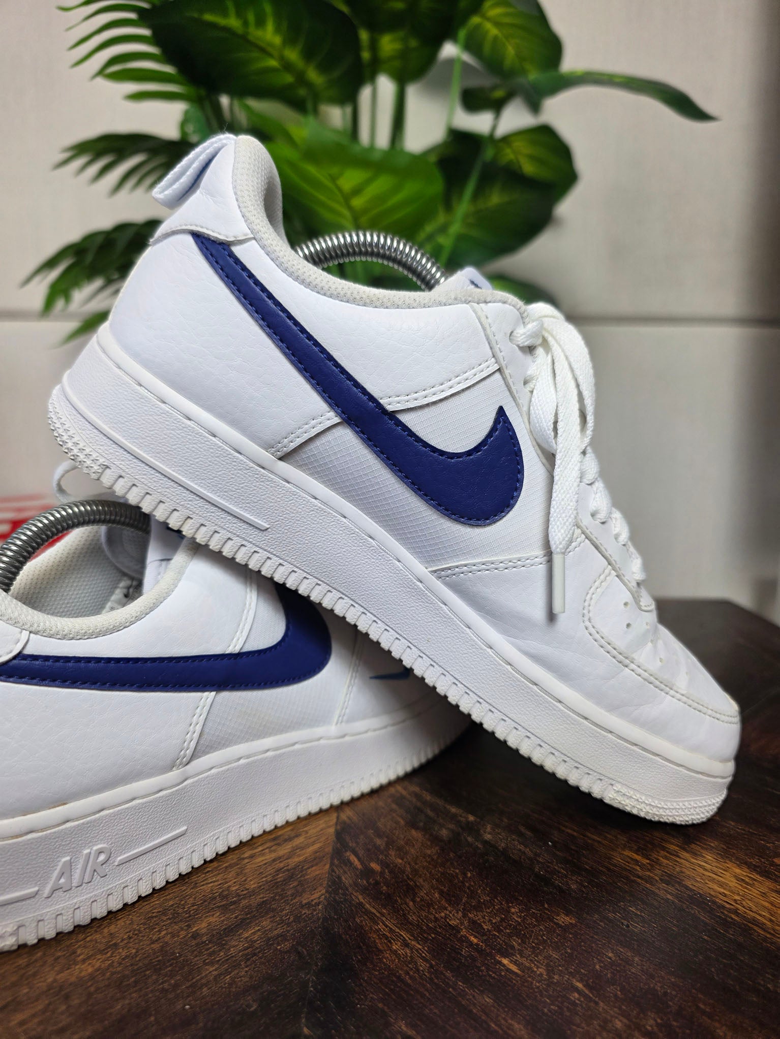 Nike Air Force 1 '07 White Blue maat 42