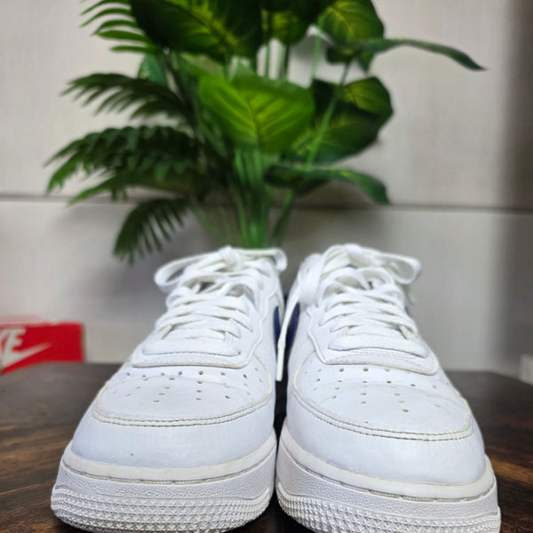 Nike Air Force 1 '07 White Blue maat 42