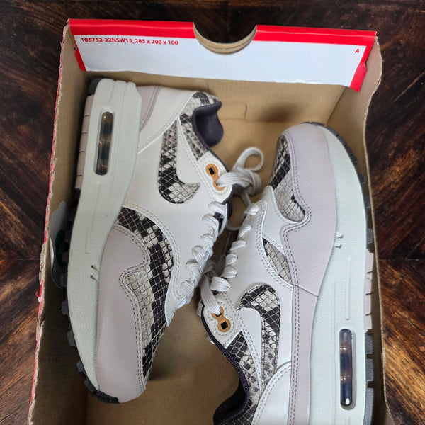 Nike Air Max 1 Snakeskin Light Orewood Brown maat 35,5