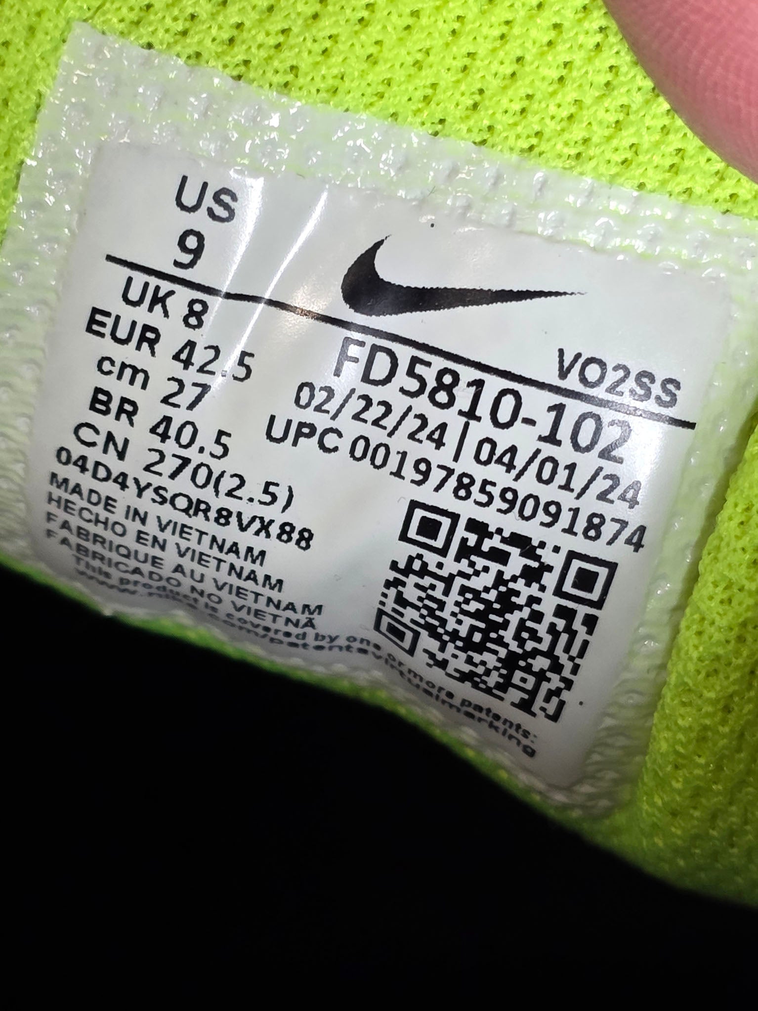 Nike Air Max 90 Gore-Tex Volt maat 42,5