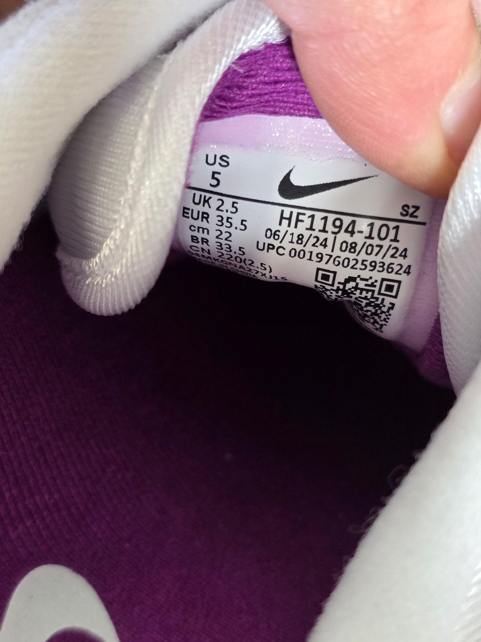 Nike Air Max 1 '87 Bold Berry maat 35,5