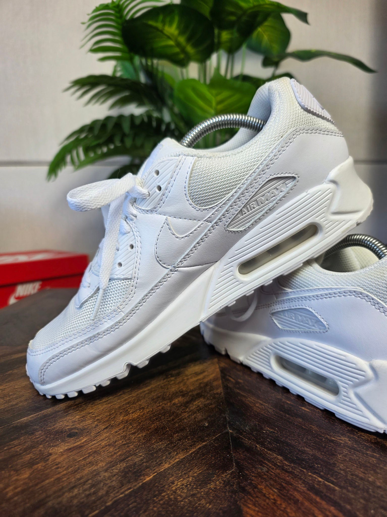 Nike Air Max 90 Triple White maat 44