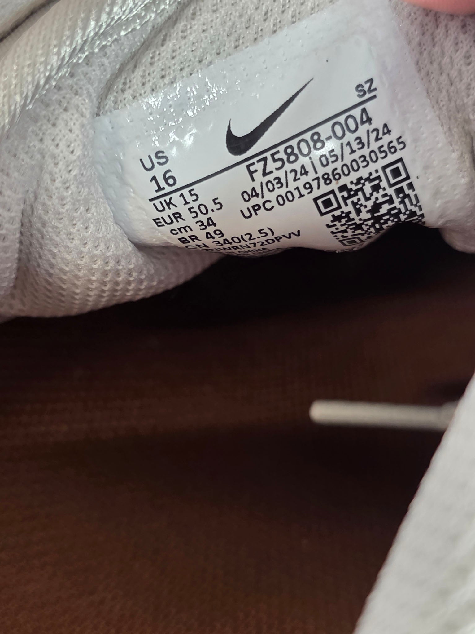 Nike Air Max 1 Escape British Tan Light Bone maat 50,5