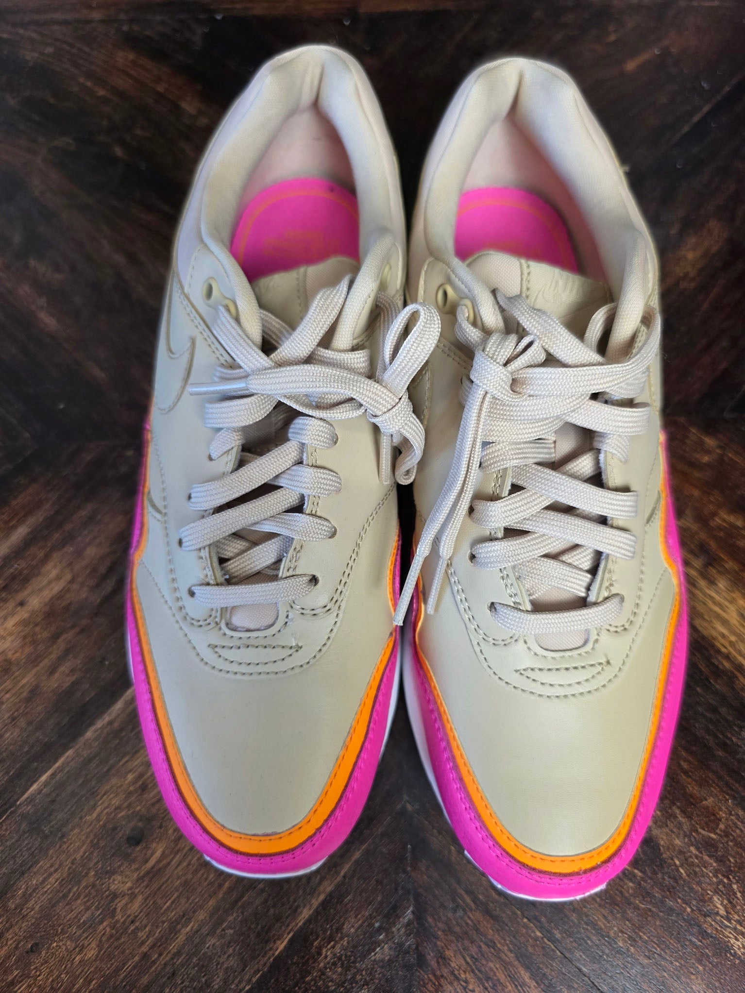 Nike Air Max 1 Liner Tan Pink maat 40